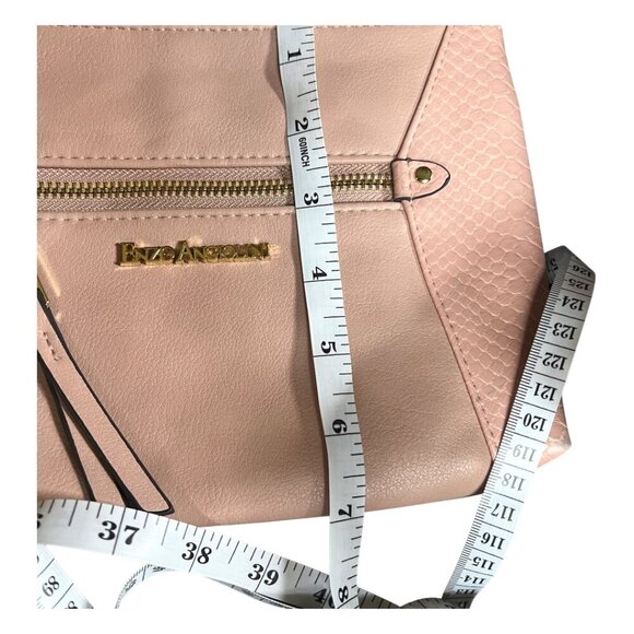 Enzo Angiolini NWOT Leather Wristlet Wallet Clutch Bag Beige Tan Snakeskin - Picture 4 of 8